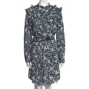 Erdem x Universal Standard XS Primrose Shirt Dress Black/White Knee-Length US 12
